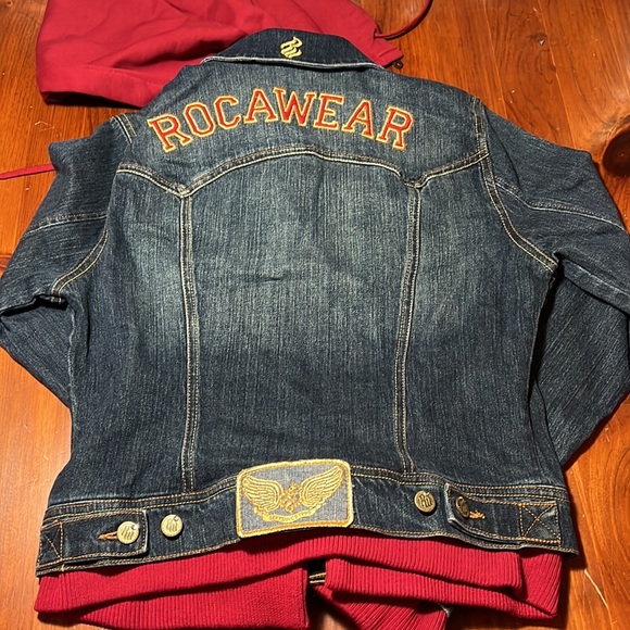 ROCAWEAR Vintage removable hooded denim jacket - Picture 9 of 13